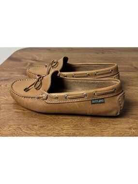 Eastland Women's Marcella Driving Moccasin Slip On Loafer in Camel Size 6.5